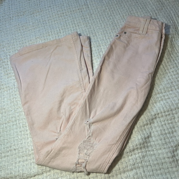 Light Pink Flare Pants - Picture 4 of 4